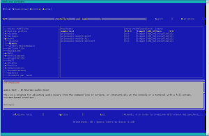 Rpmdragora using ncurses